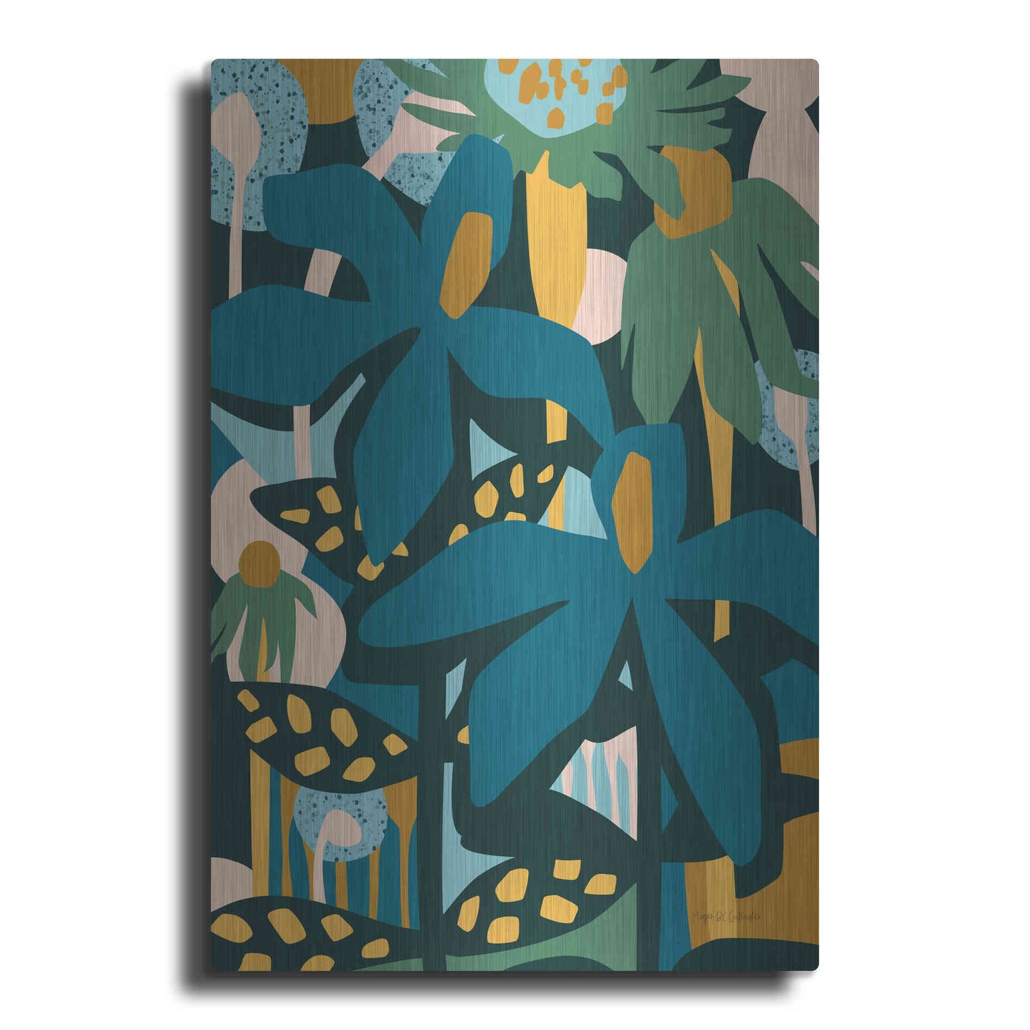 Luxe Metal Art 'Color Your Life' by Megan Gallagher, Metal Wall Art