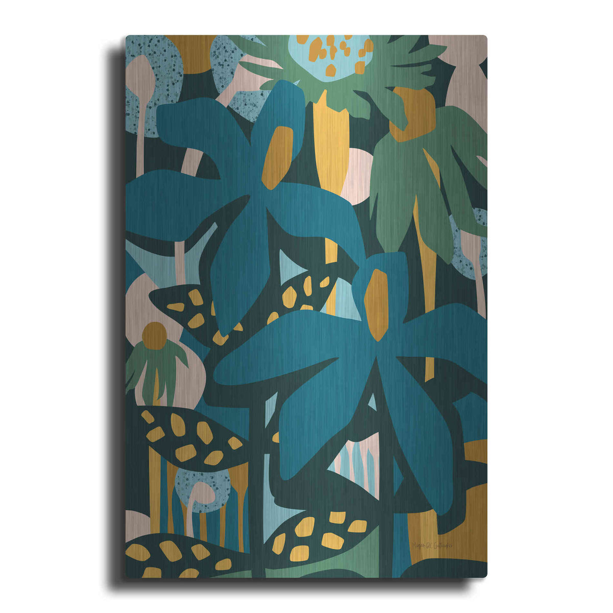 Luxe Metal Art 'Color Your Life' by Megan Gallagher, Metal Wall Art