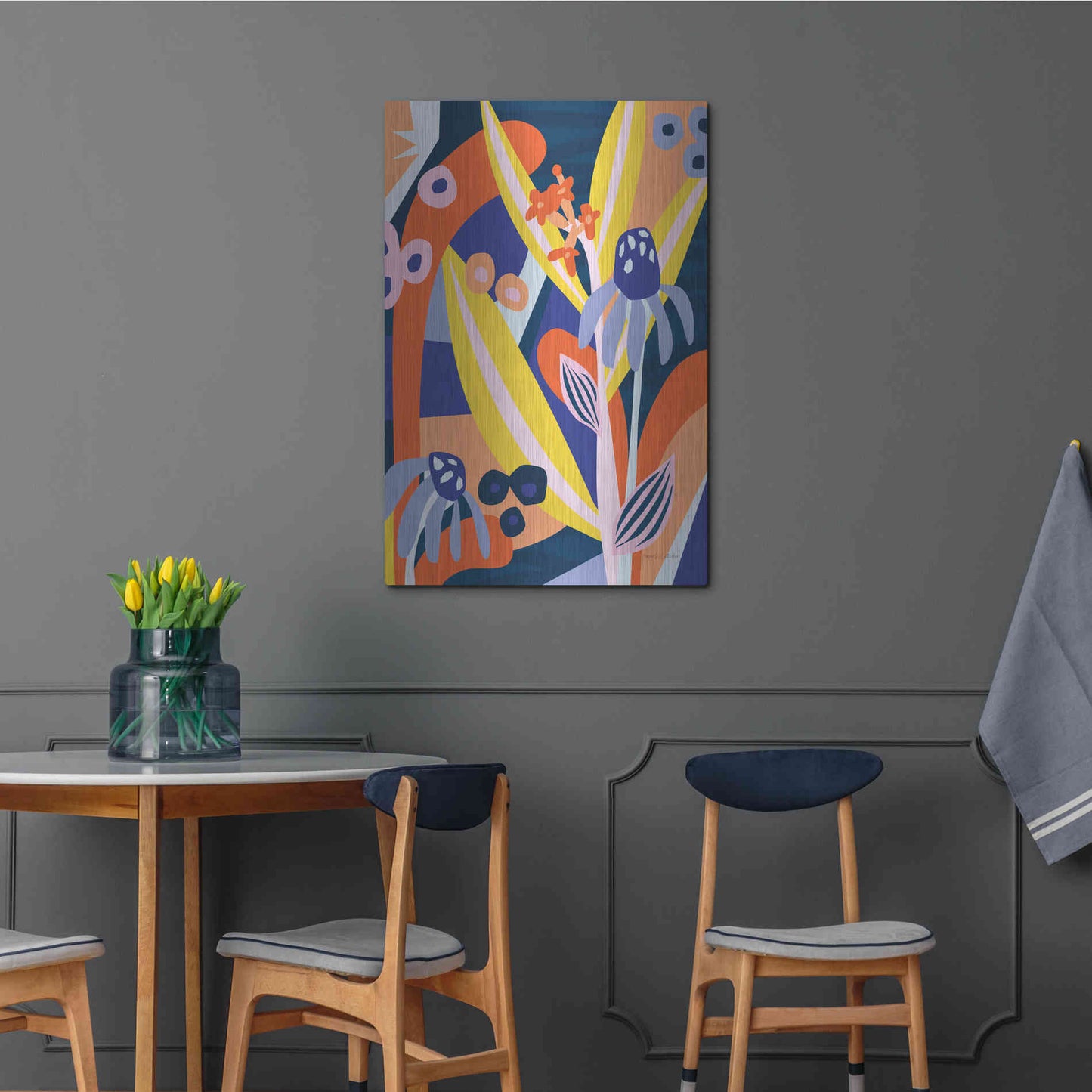 Luxe Metal Art 'Growing Pains' by Megan Gallagher, Metal Wall Art,24x36