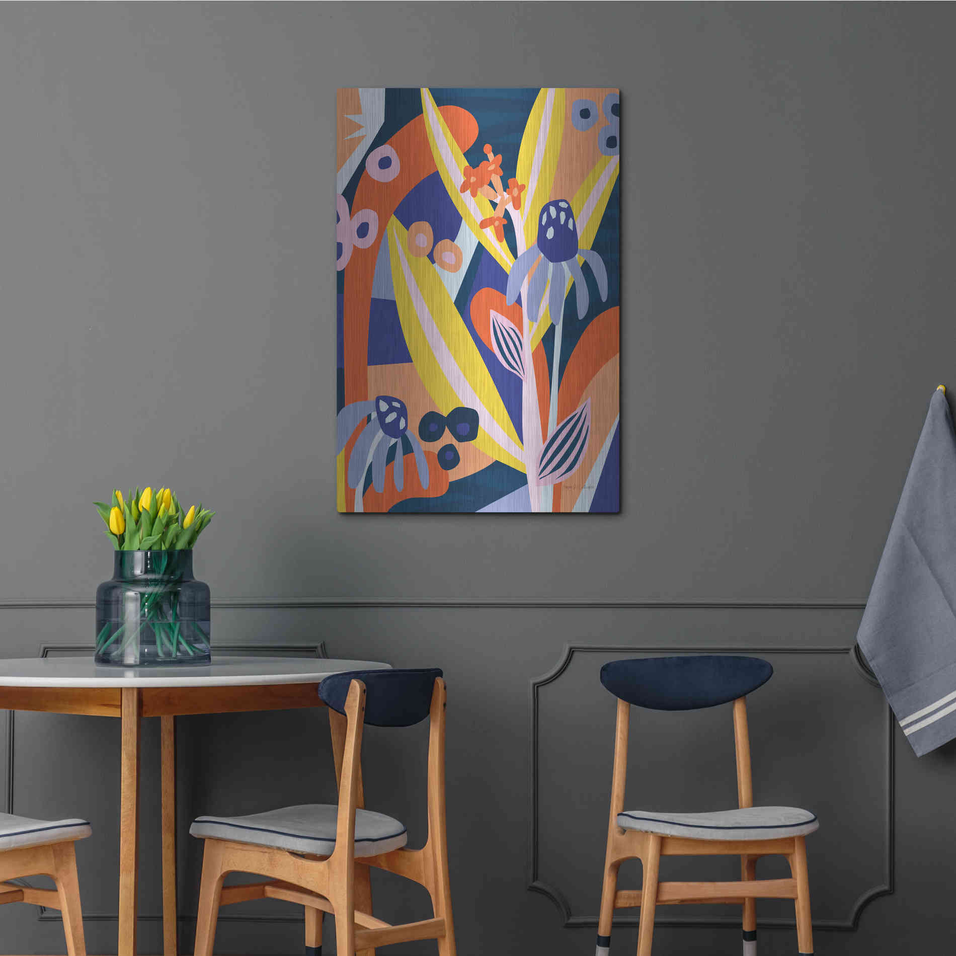 Luxe Metal Art 'Growing Pains' by Megan Gallagher, Metal Wall Art,24x36