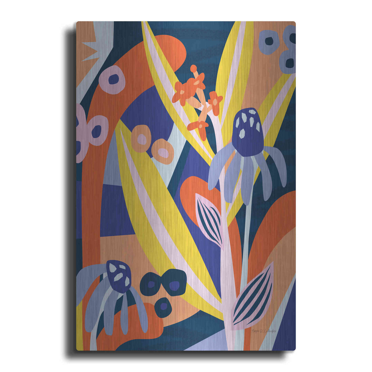 Luxe Metal Art 'Growing Pains' by Megan Gallagher, Metal Wall Art