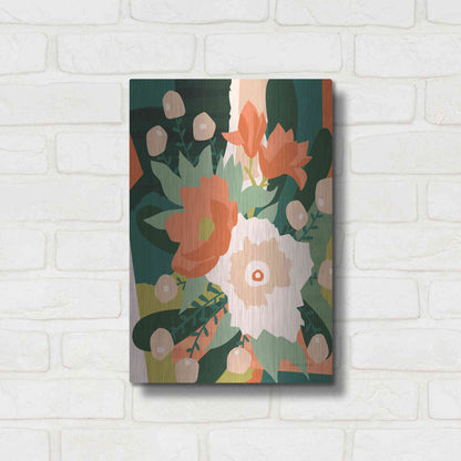 Luxe Metal Art 'Stained Glass' by Megan Gallagher, Metal Wall Art,12x16