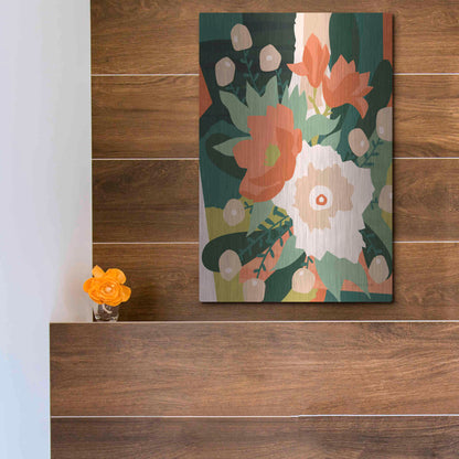 Luxe Metal Art 'Stained Glass' by Megan Gallagher, Metal Wall Art,12x16