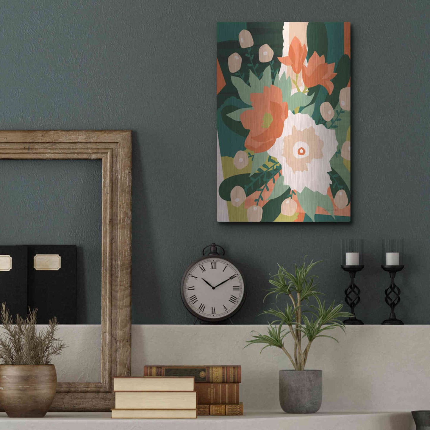 Luxe Metal Art 'Stained Glass' by Megan Gallagher, Metal Wall Art,12x16