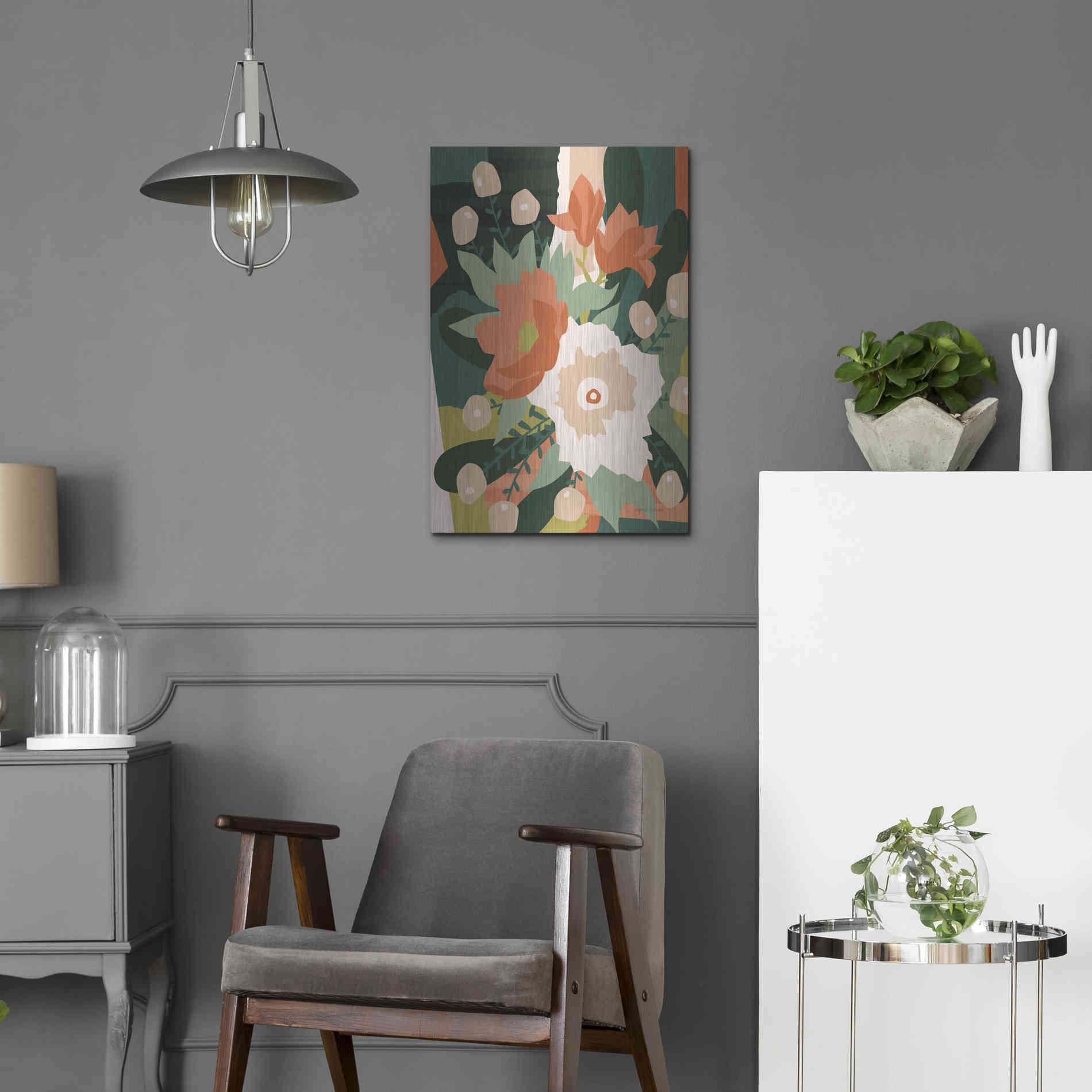 Luxe Metal Art 'Stained Glass' by Megan Gallagher, Metal Wall Art,16x24