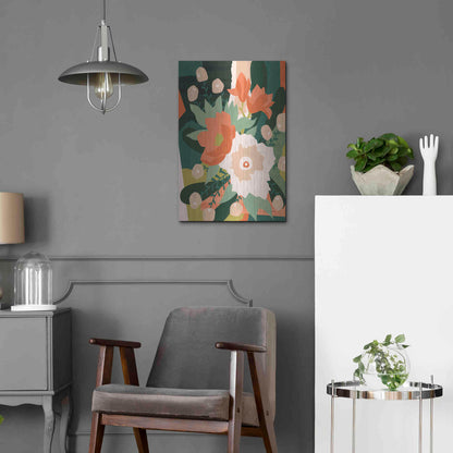 Luxe Metal Art 'Stained Glass' by Megan Gallagher, Metal Wall Art,16x24