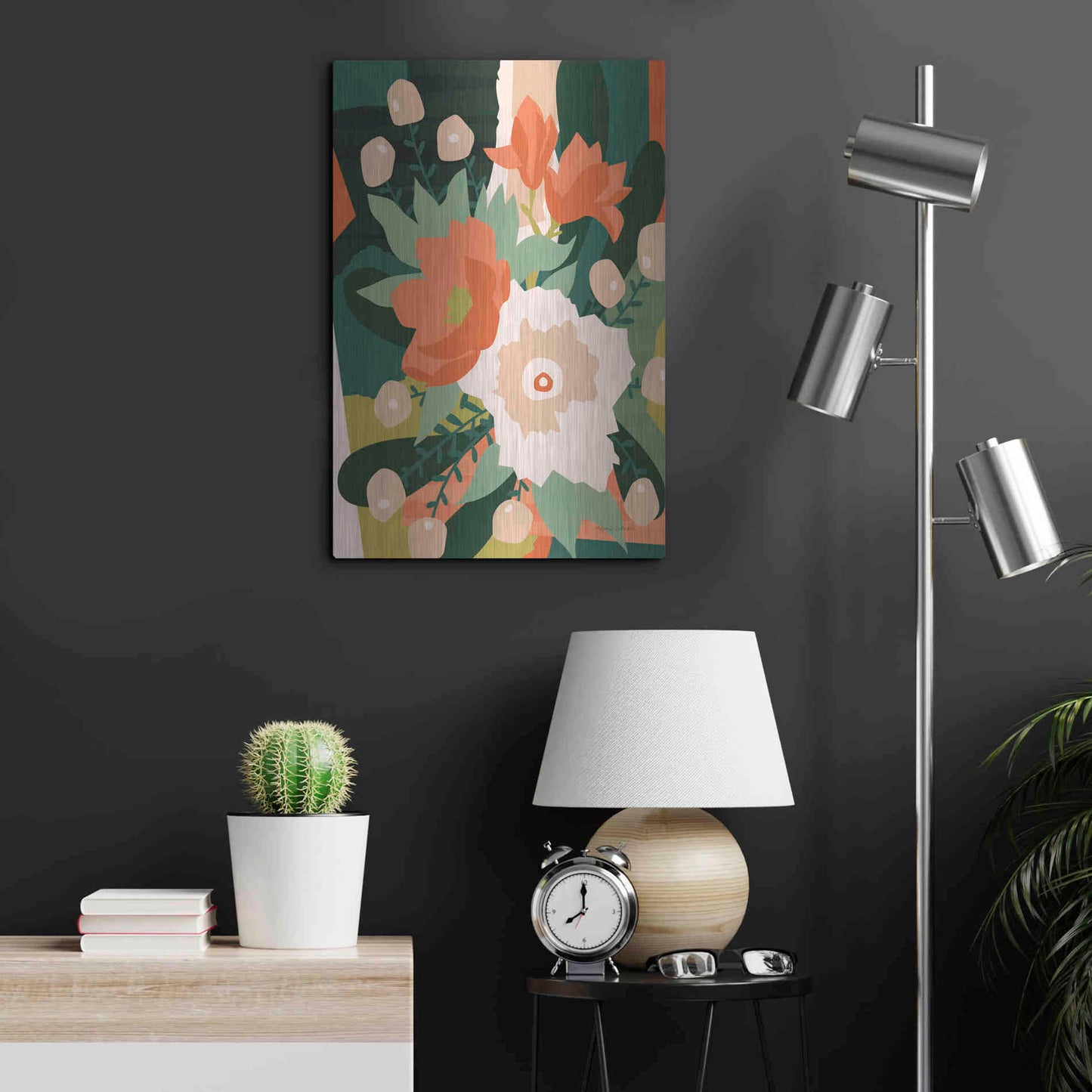 Luxe Metal Art 'Stained Glass' by Megan Gallagher, Metal Wall Art,16x24