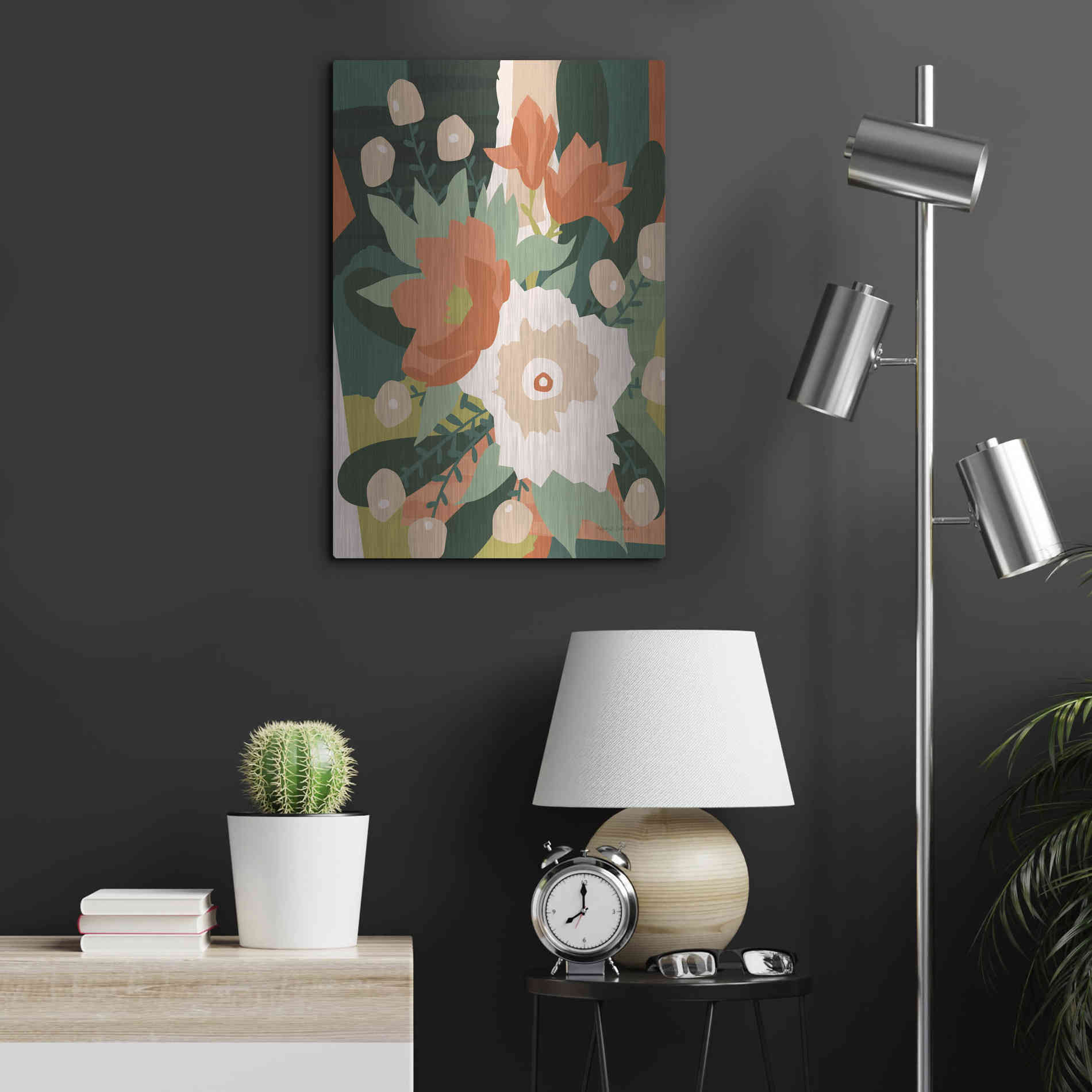 Luxe Metal Art 'Stained Glass' by Megan Gallagher, Metal Wall Art,16x24