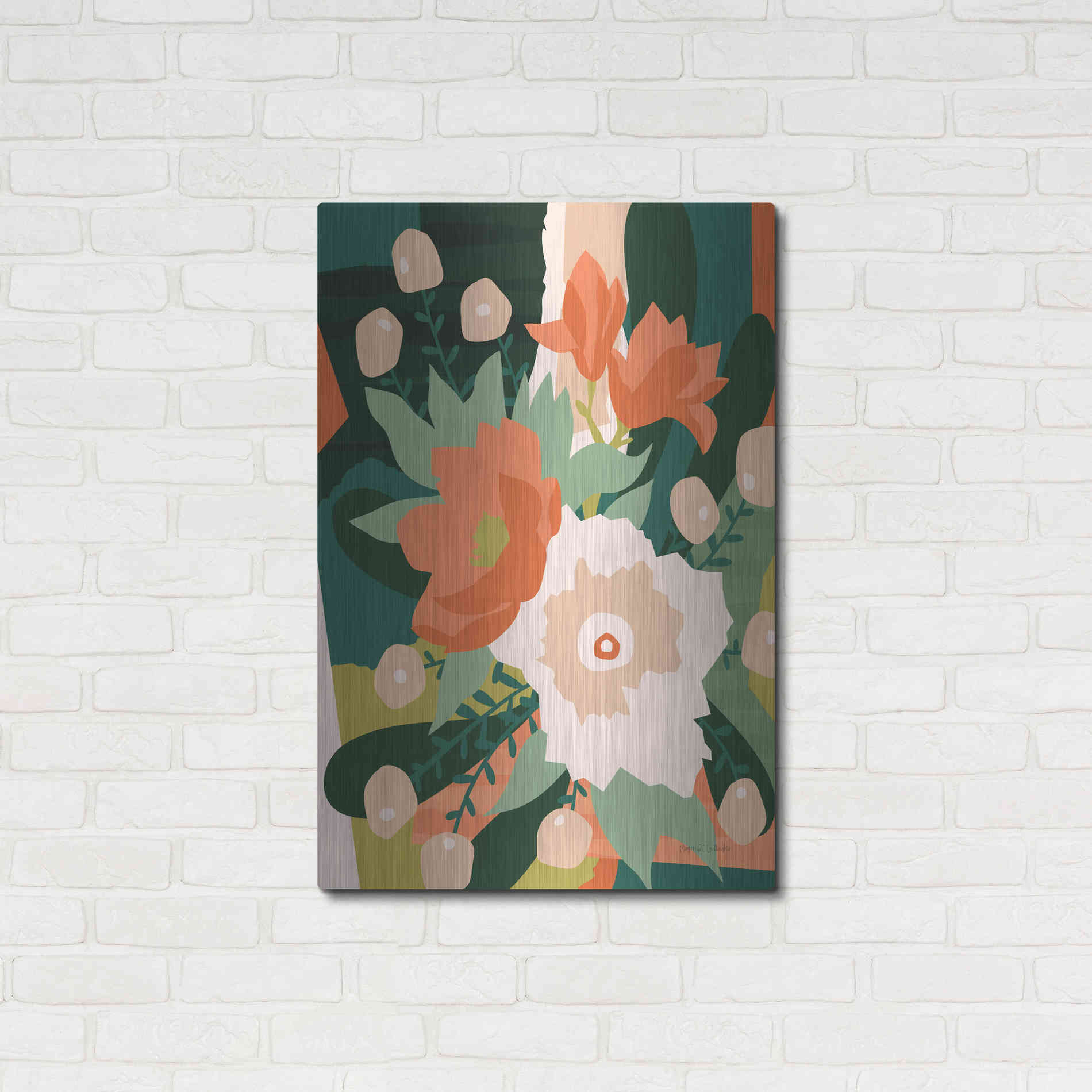 Luxe Metal Art 'Stained Glass' by Megan Gallagher, Metal Wall Art,24x36