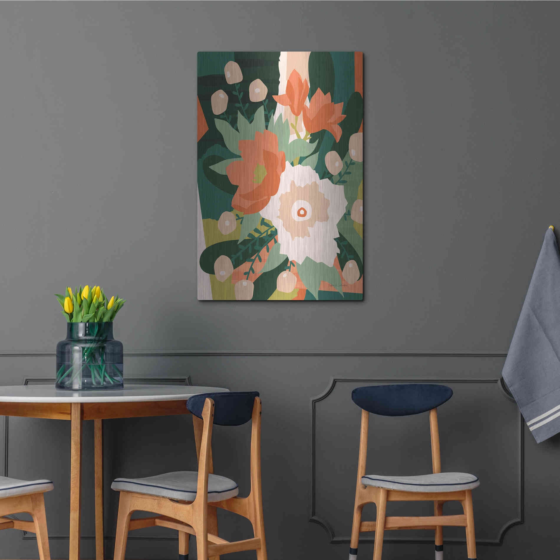 Luxe Metal Art 'Stained Glass' by Megan Gallagher, Metal Wall Art,24x36