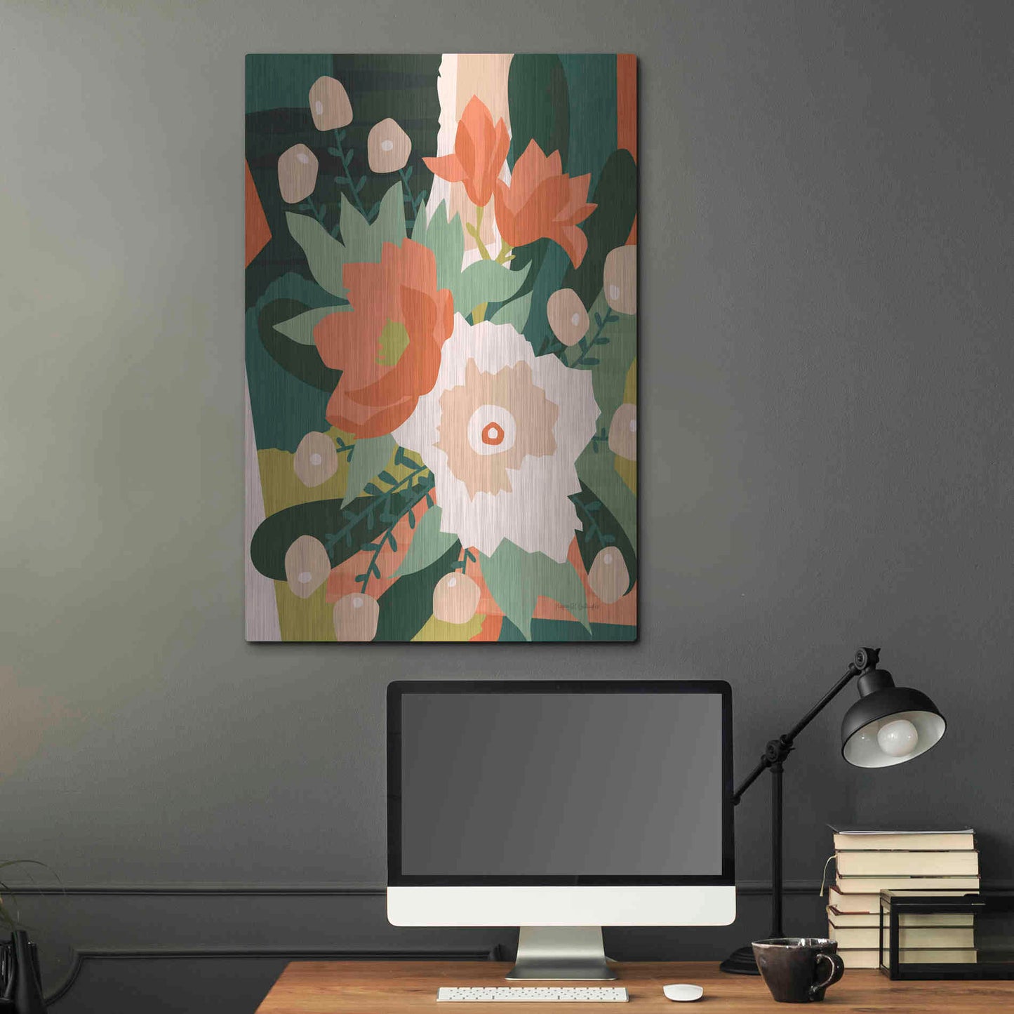 Luxe Metal Art 'Stained Glass' by Megan Gallagher, Metal Wall Art,24x36