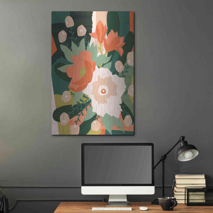 Luxe Metal Art 'Stained Glass' by Megan Gallagher, Metal Wall Art,24x36