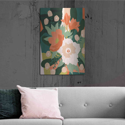 Luxe Metal Art 'Stained Glass' by Megan Gallagher, Metal Wall Art,24x36