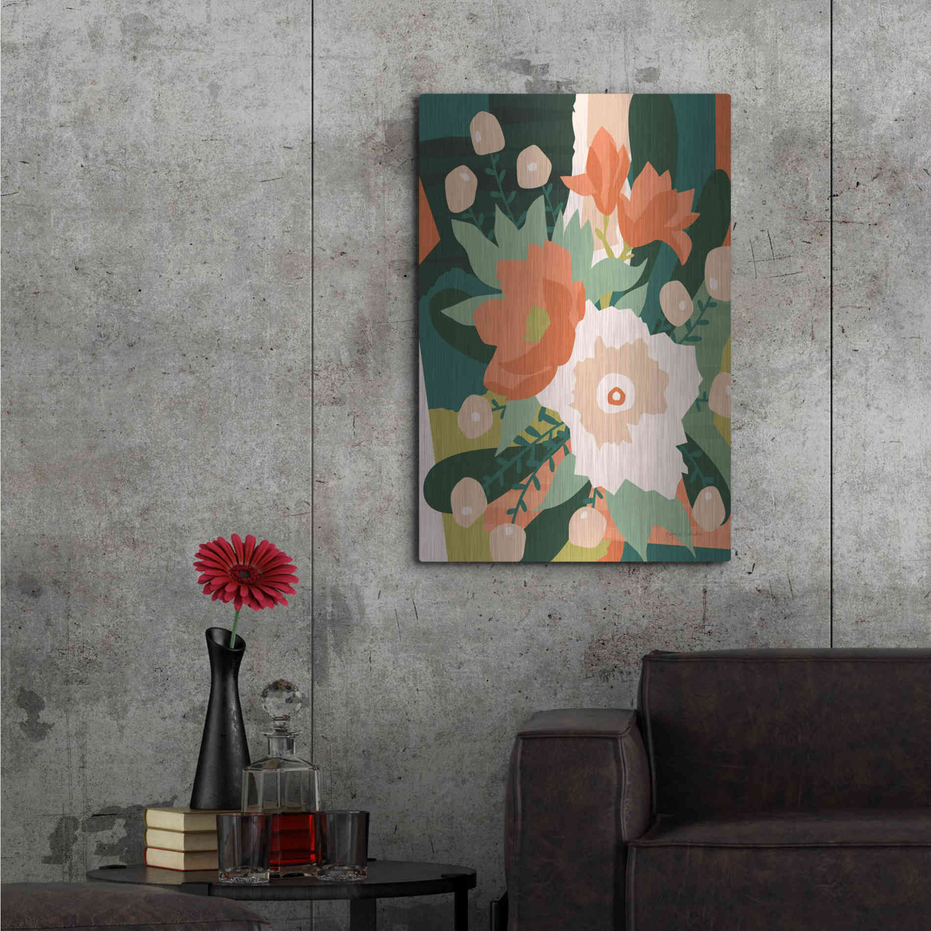 Luxe Metal Art 'Stained Glass' by Megan Gallagher, Metal Wall Art,24x36