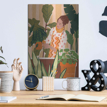 Luxe Metal Art 'A Balanced Self I' by Megan Gallagher, Metal Wall Art,12x16