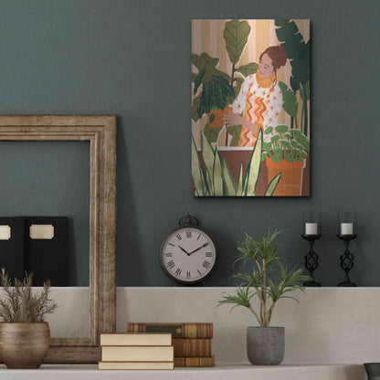 Luxe Metal Art 'A Balanced Self I' by Megan Gallagher, Metal Wall Art,12x16