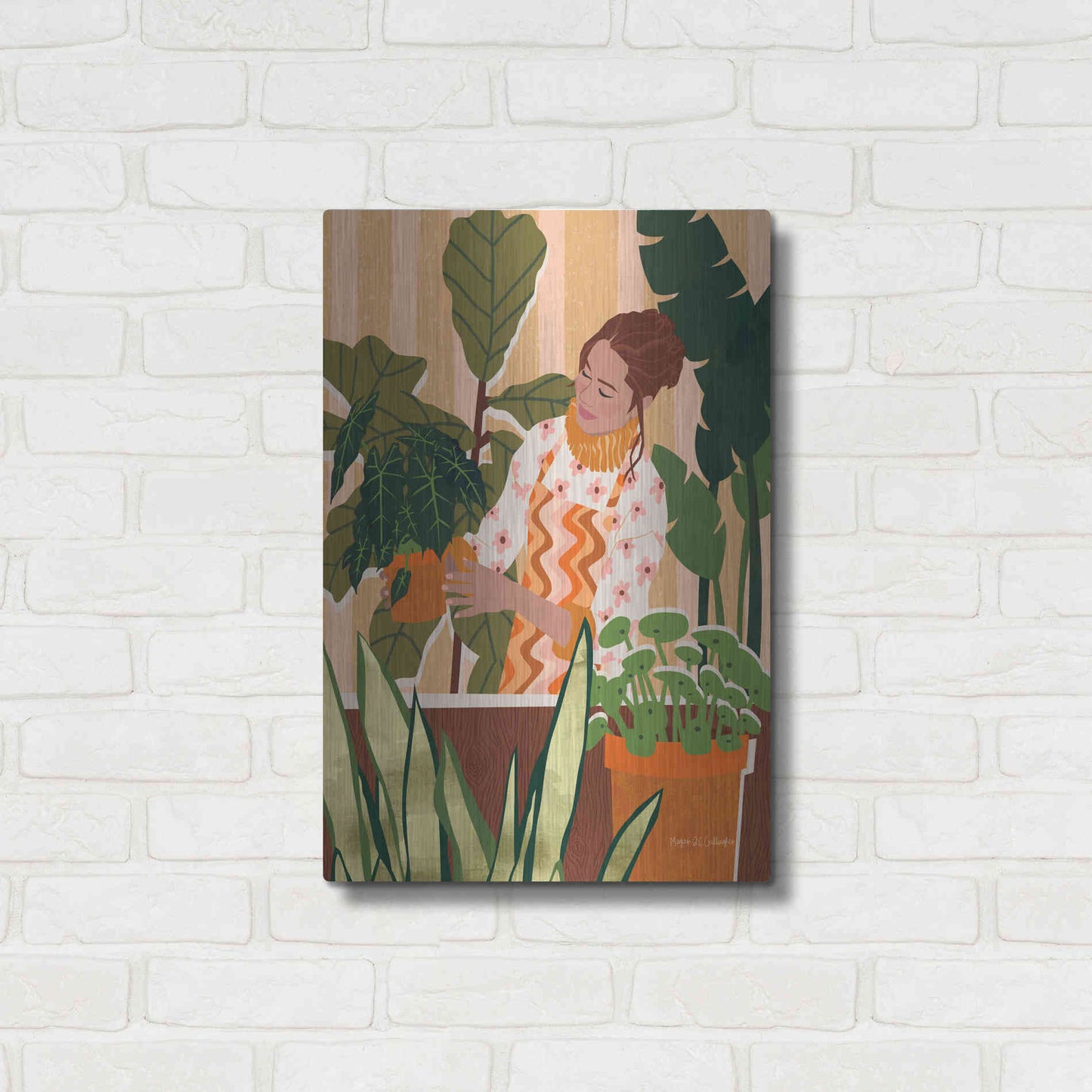 Luxe Metal Art 'A Balanced Self I' by Megan Gallagher, Metal Wall Art,16x24