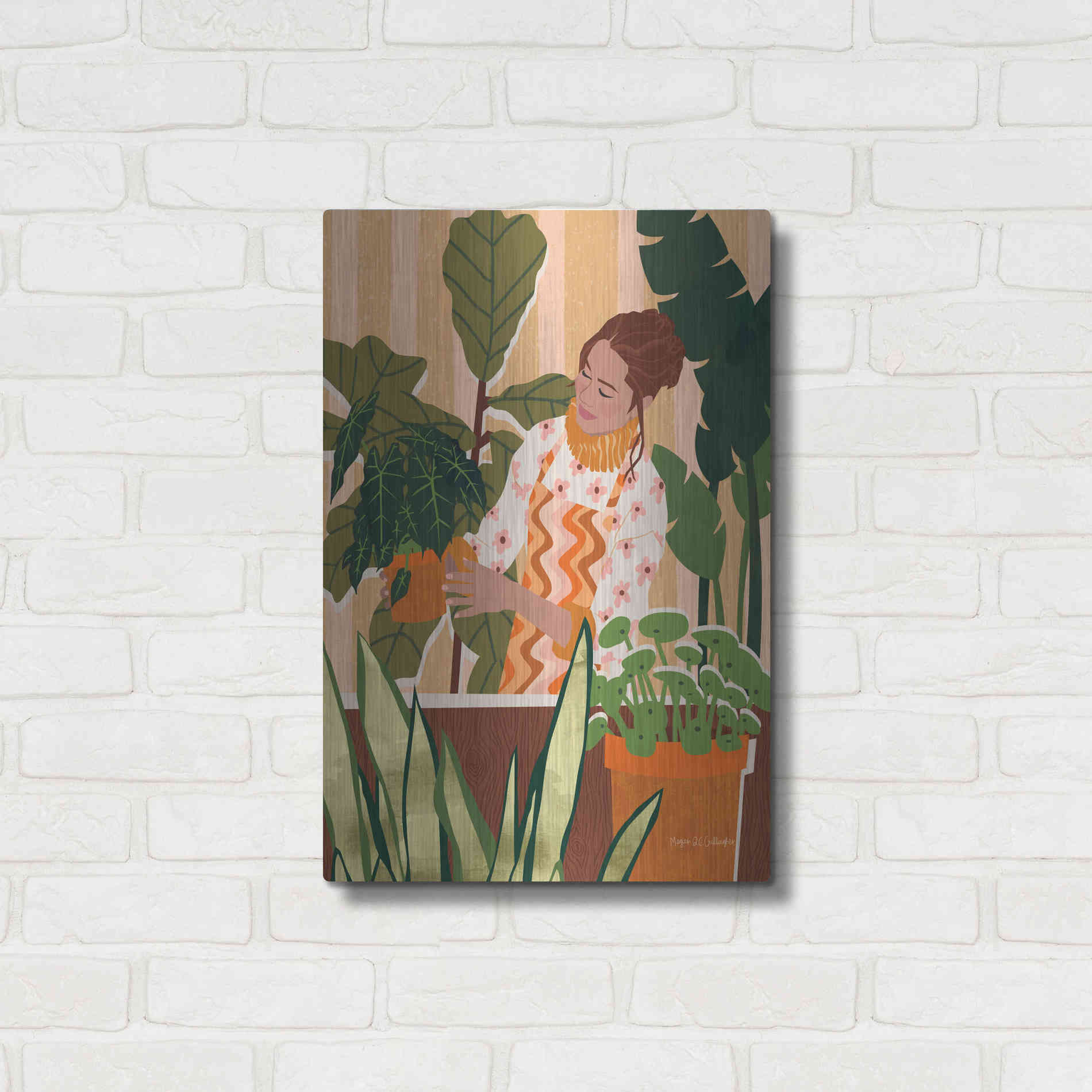 Luxe Metal Art 'A Balanced Self I' by Megan Gallagher, Metal Wall Art,16x24