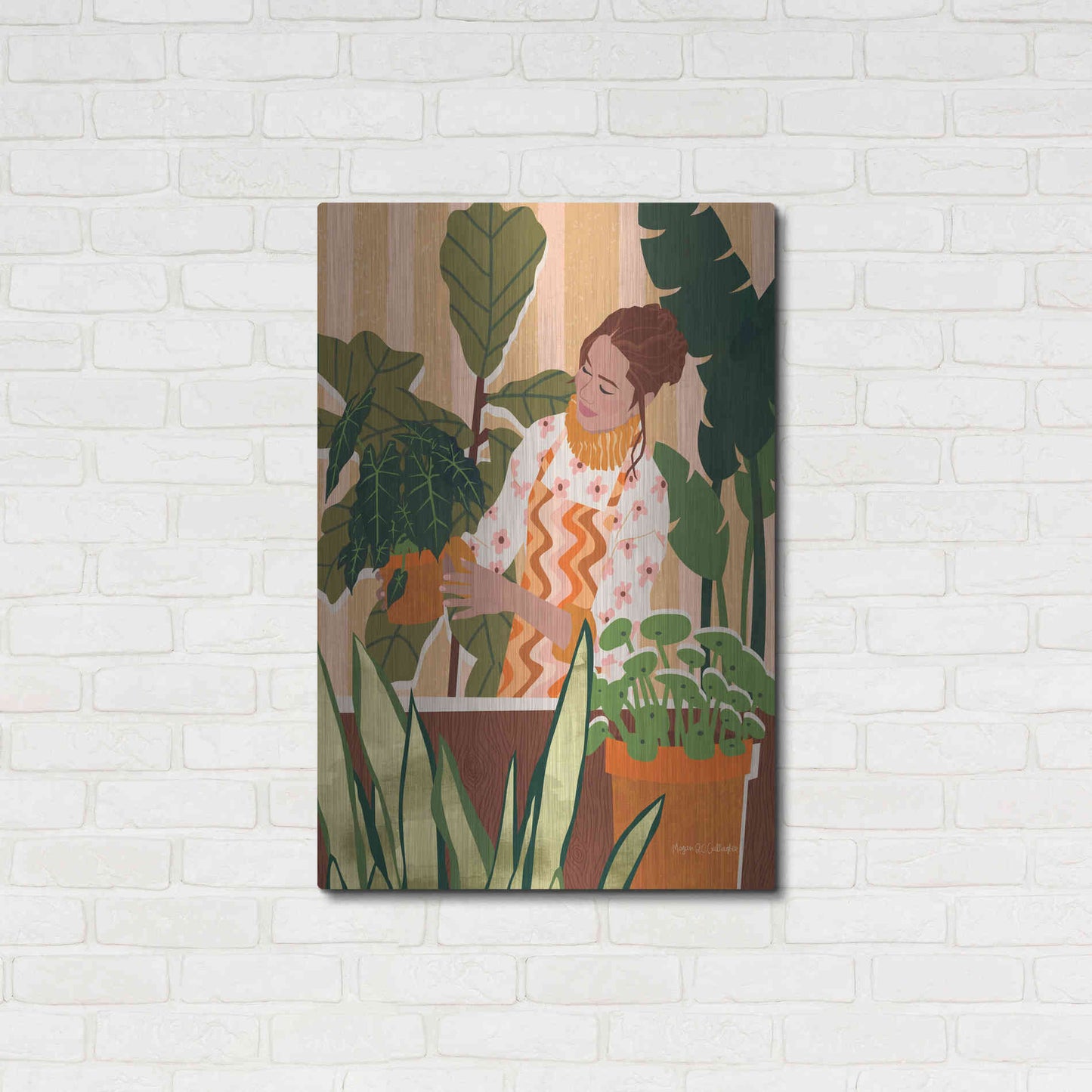 Luxe Metal Art 'A Balanced Self I' by Megan Gallagher, Metal Wall Art,24x36