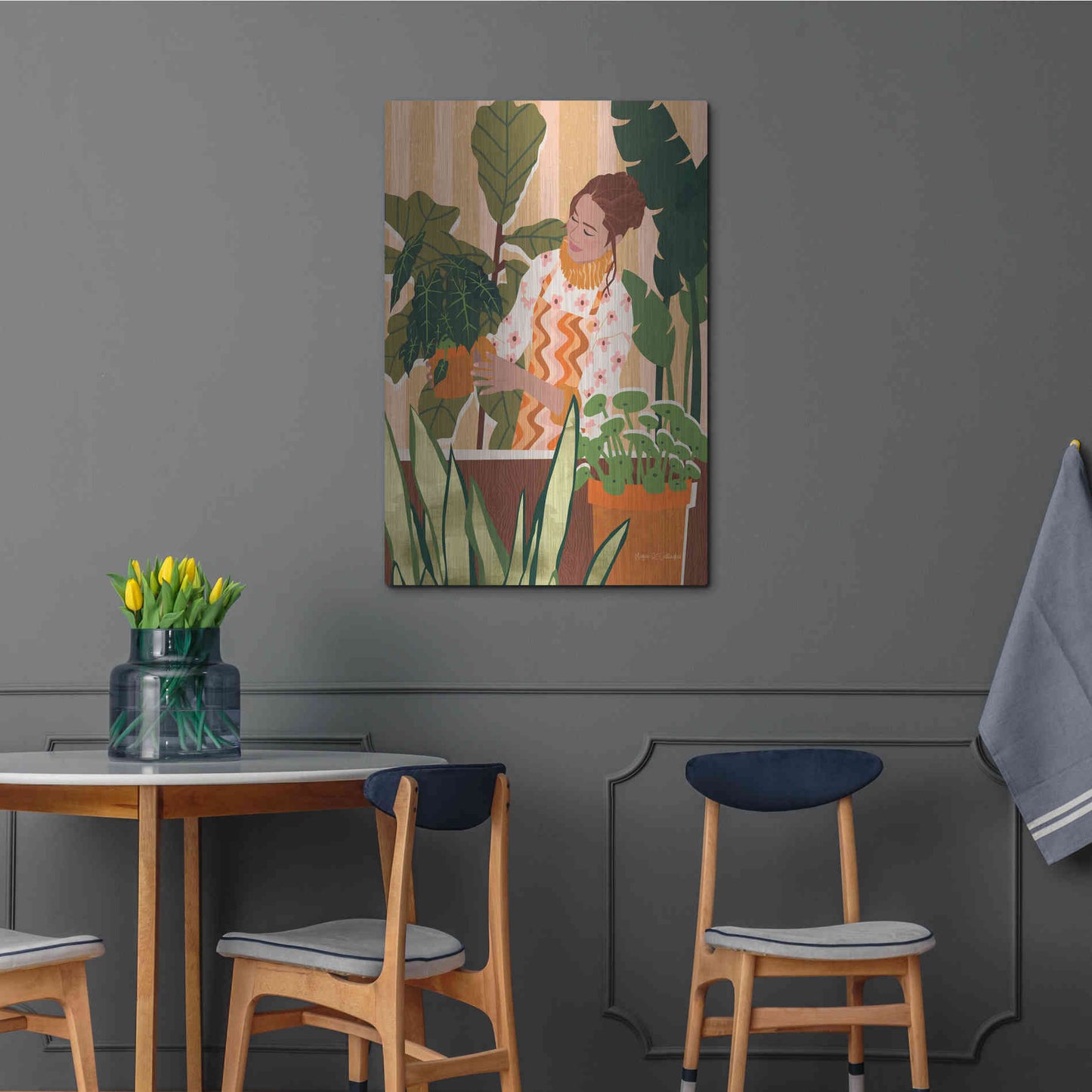 Luxe Metal Art 'A Balanced Self I' by Megan Gallagher, Metal Wall Art,24x36