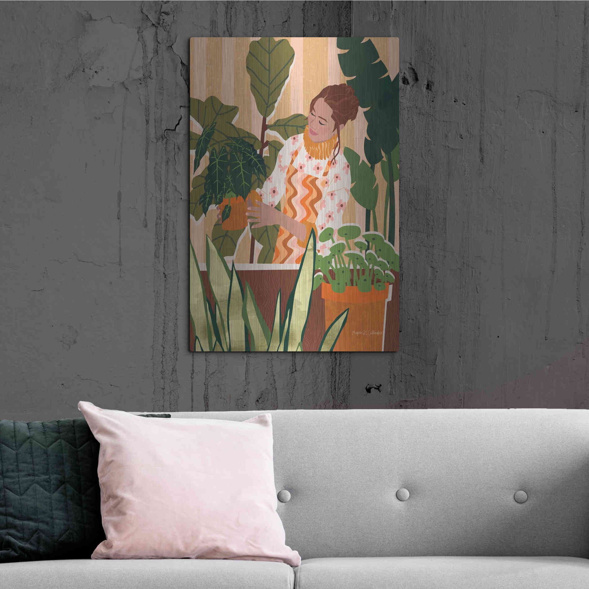 Luxe Metal Art 'A Balanced Self I' by Megan Gallagher, Metal Wall Art,24x36