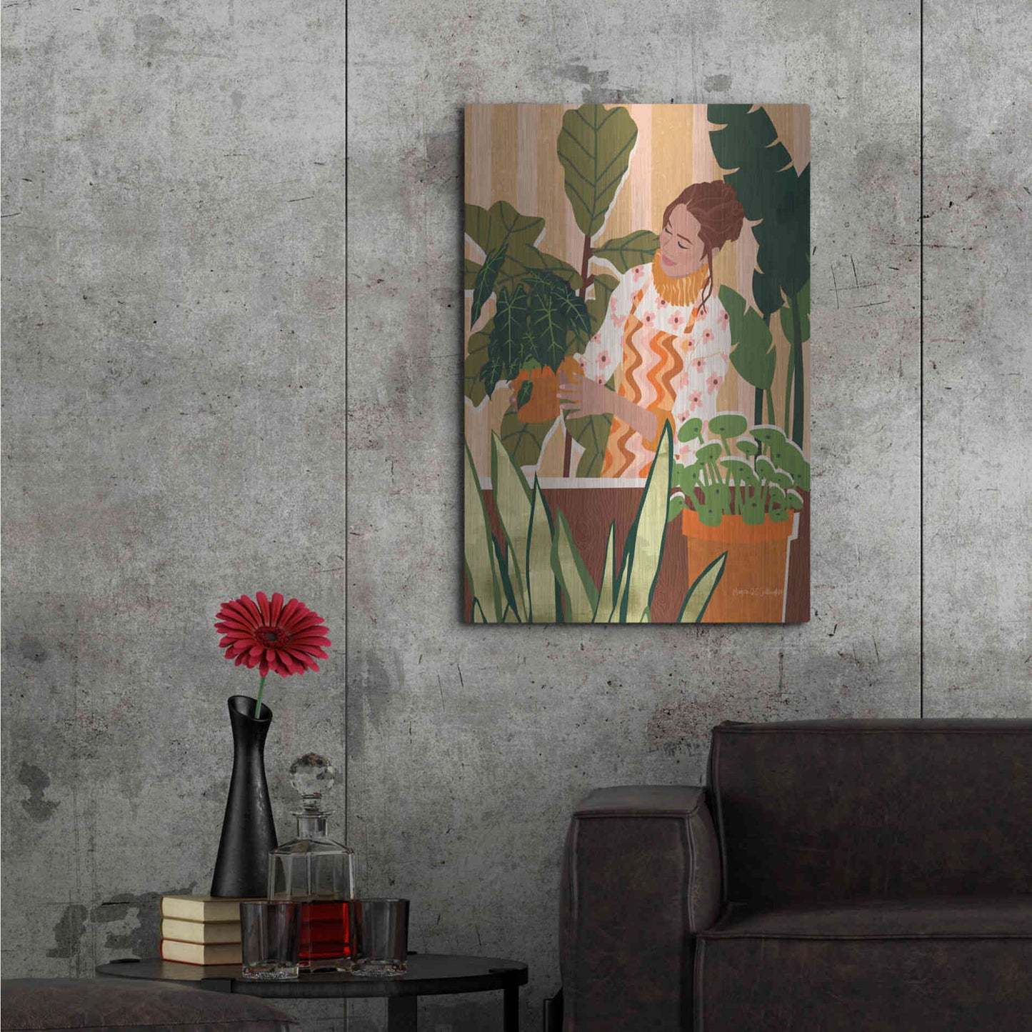 Luxe Metal Art 'A Balanced Self I' by Megan Gallagher, Metal Wall Art,24x36