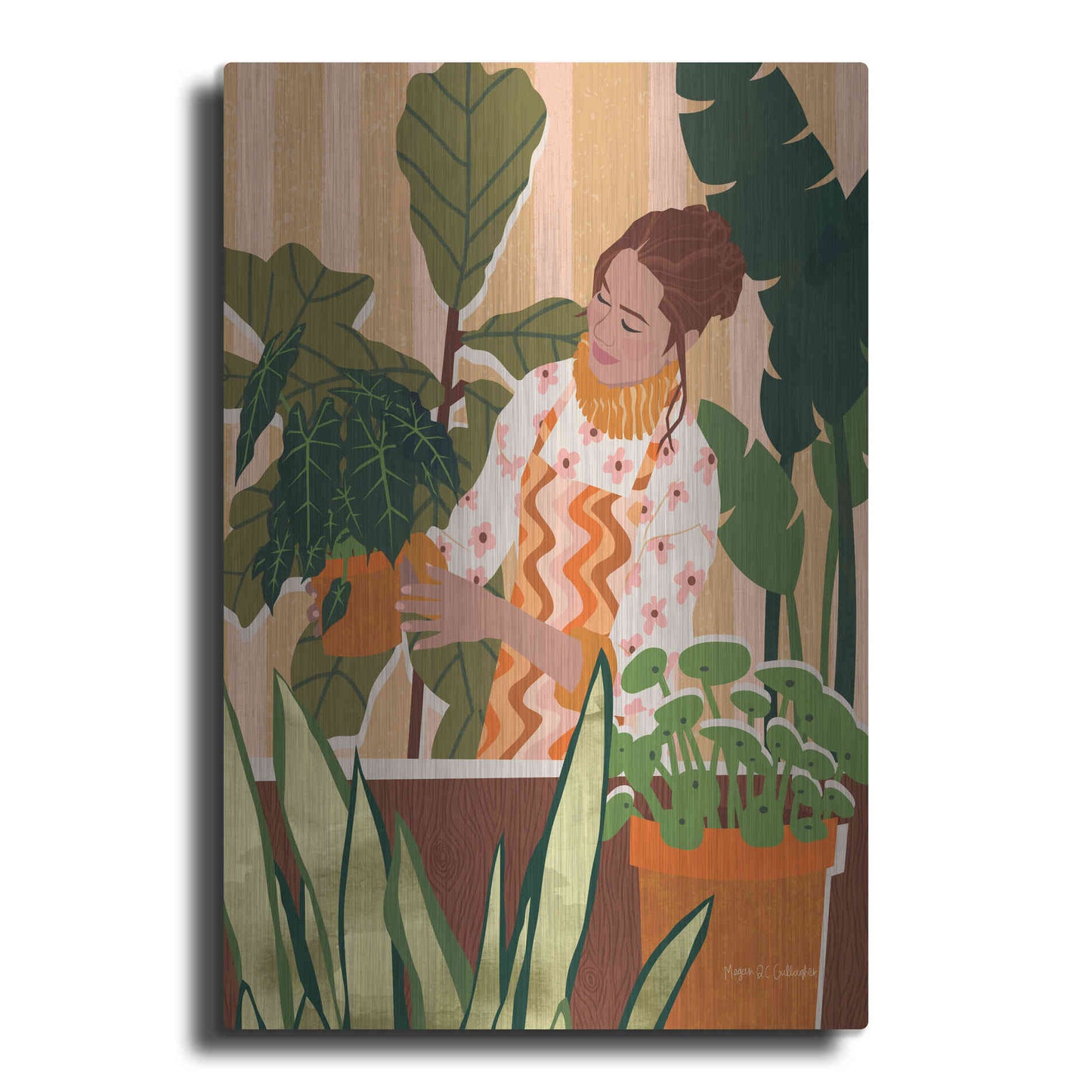 Luxe Metal Art 'A Balanced Self I' by Megan Gallagher, Metal Wall Art