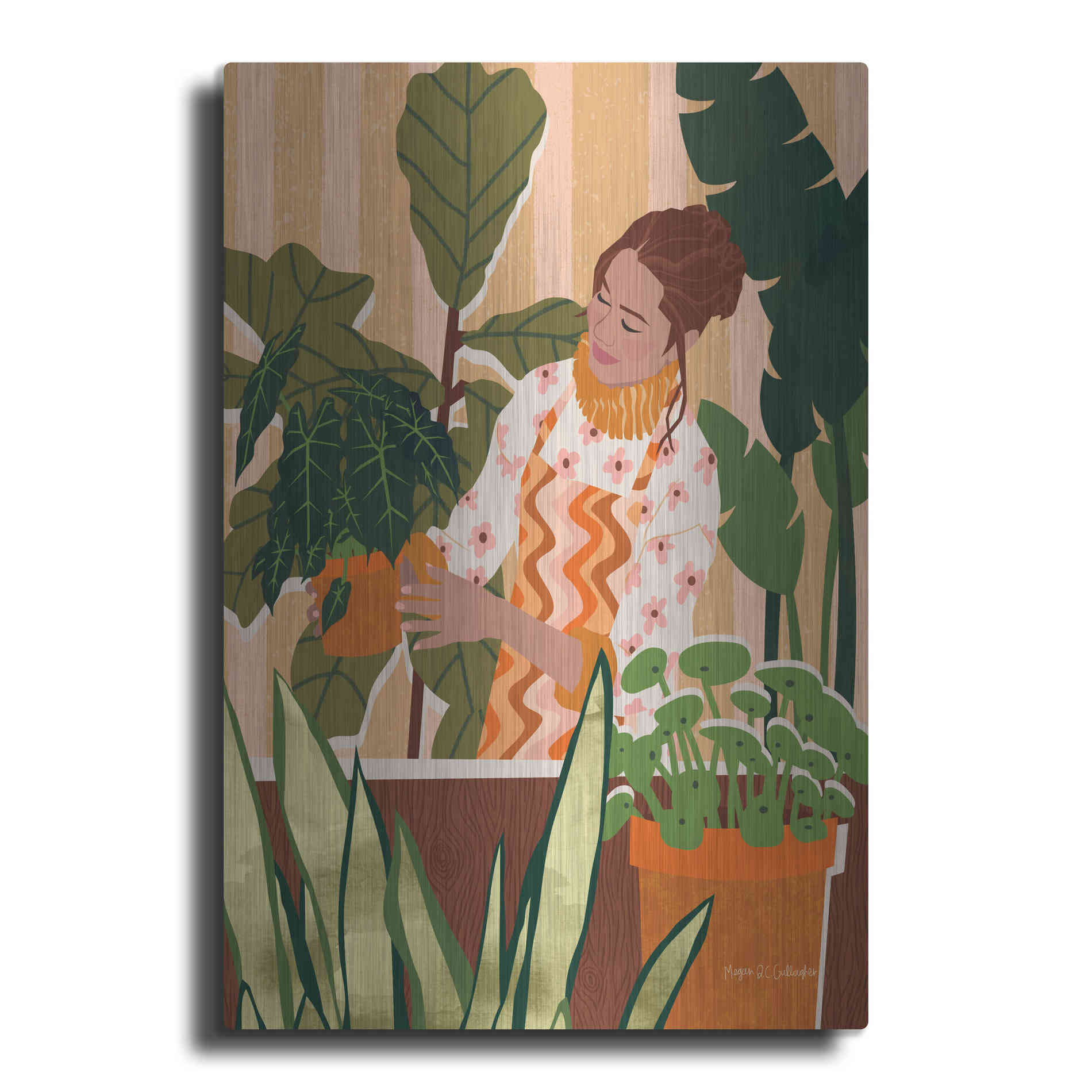 Luxe Metal Art 'A Balanced Self I' by Megan Gallagher, Metal Wall Art