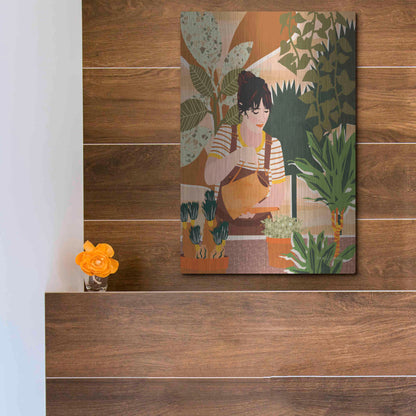 Luxe Metal Art 'A Balanced Self II' by Megan Gallagher, Metal Wall Art,12x16