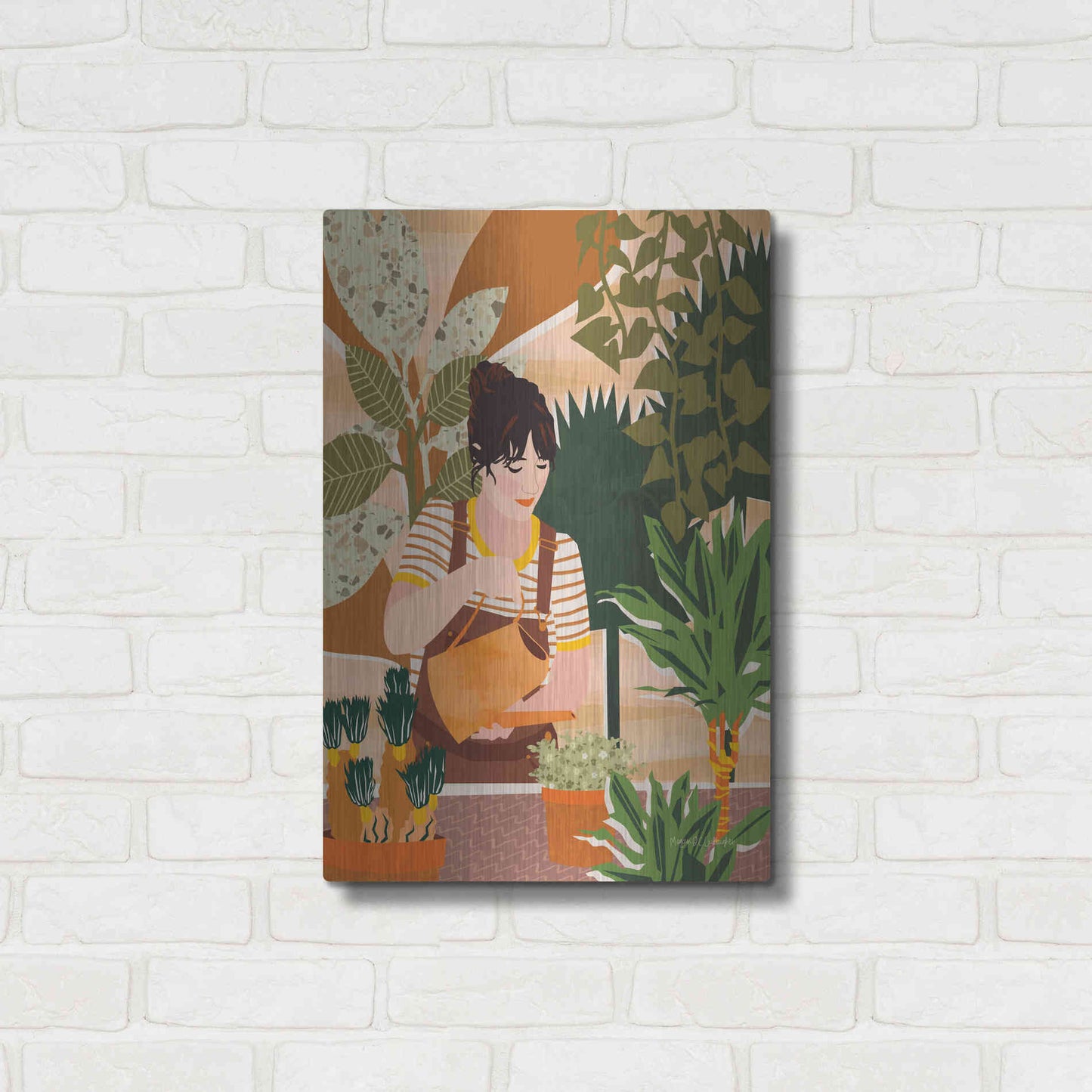 Luxe Metal Art 'A Balanced Self II' by Megan Gallagher, Metal Wall Art,16x24