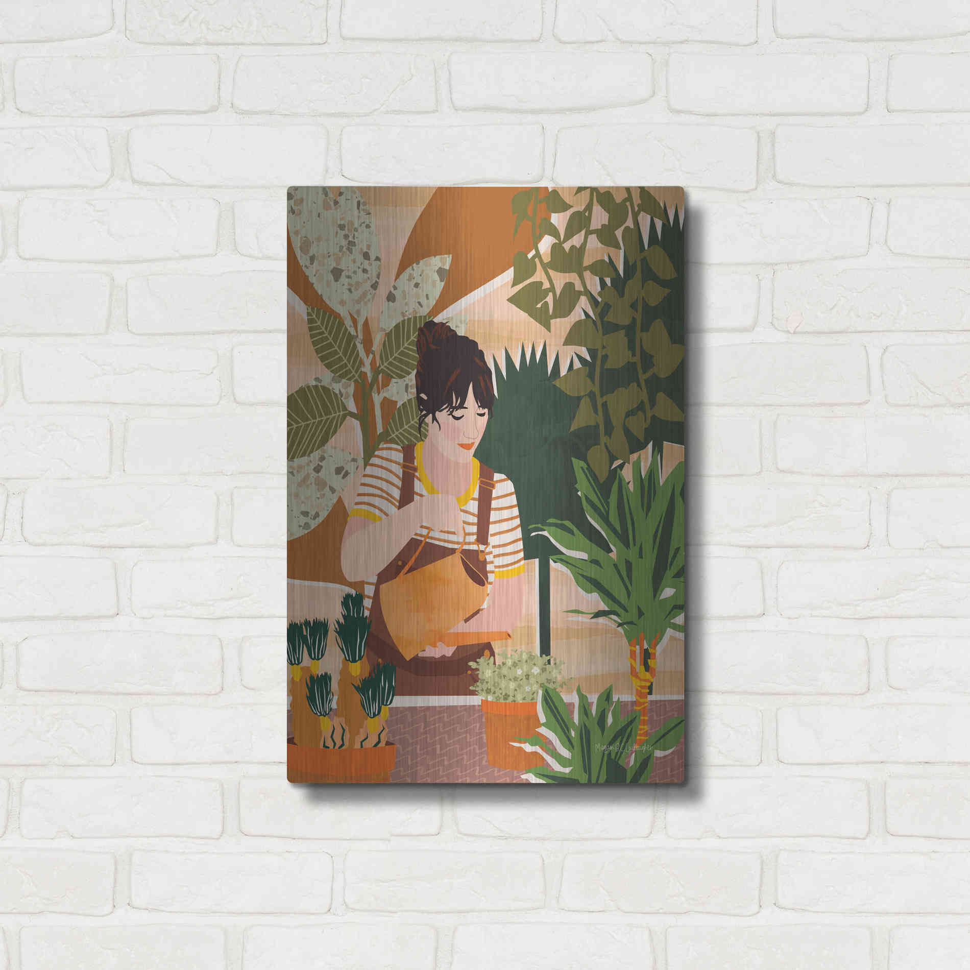 Luxe Metal Art 'A Balanced Self II' by Megan Gallagher, Metal Wall Art,16x24