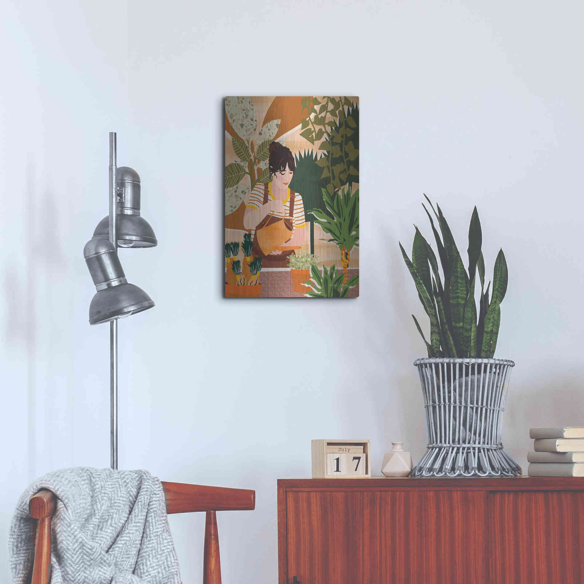 Luxe Metal Art 'A Balanced Self II' by Megan Gallagher, Metal Wall Art,16x24