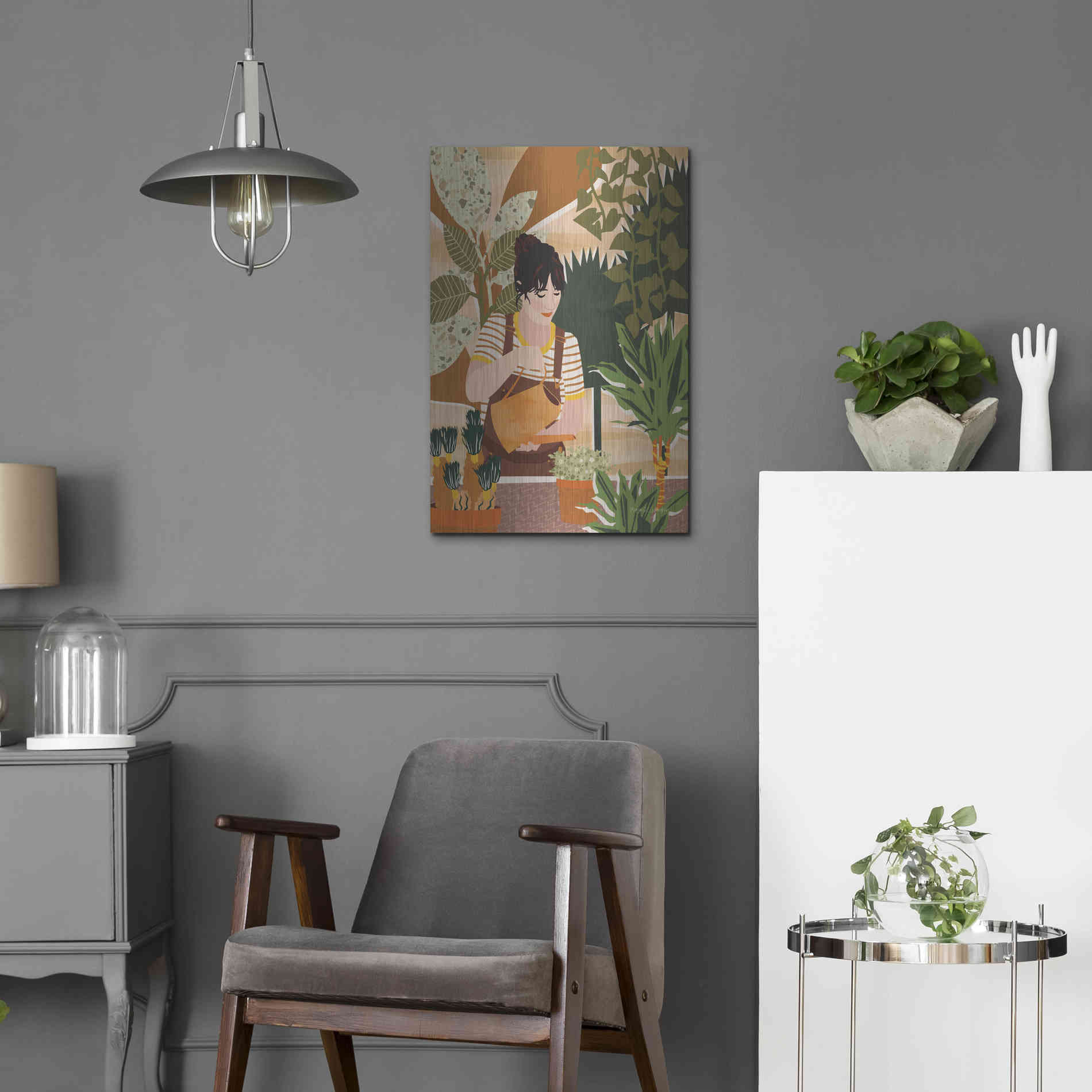 Luxe Metal Art 'A Balanced Self II' by Megan Gallagher, Metal Wall Art,16x24