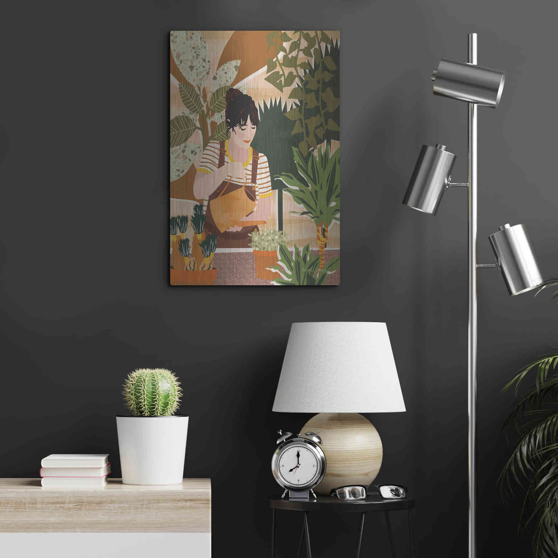 Luxe Metal Art 'A Balanced Self II' by Megan Gallagher, Metal Wall Art,16x24