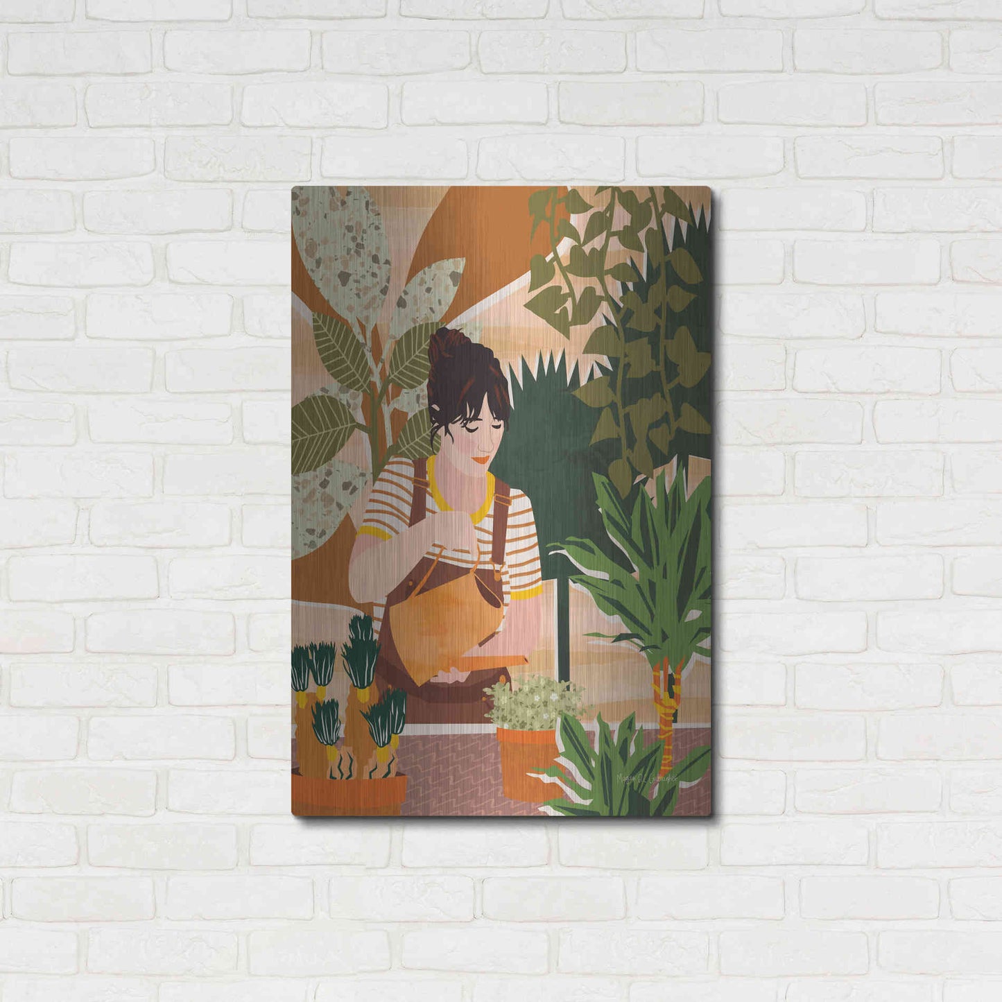 Luxe Metal Art 'A Balanced Self II' by Megan Gallagher, Metal Wall Art,24x36