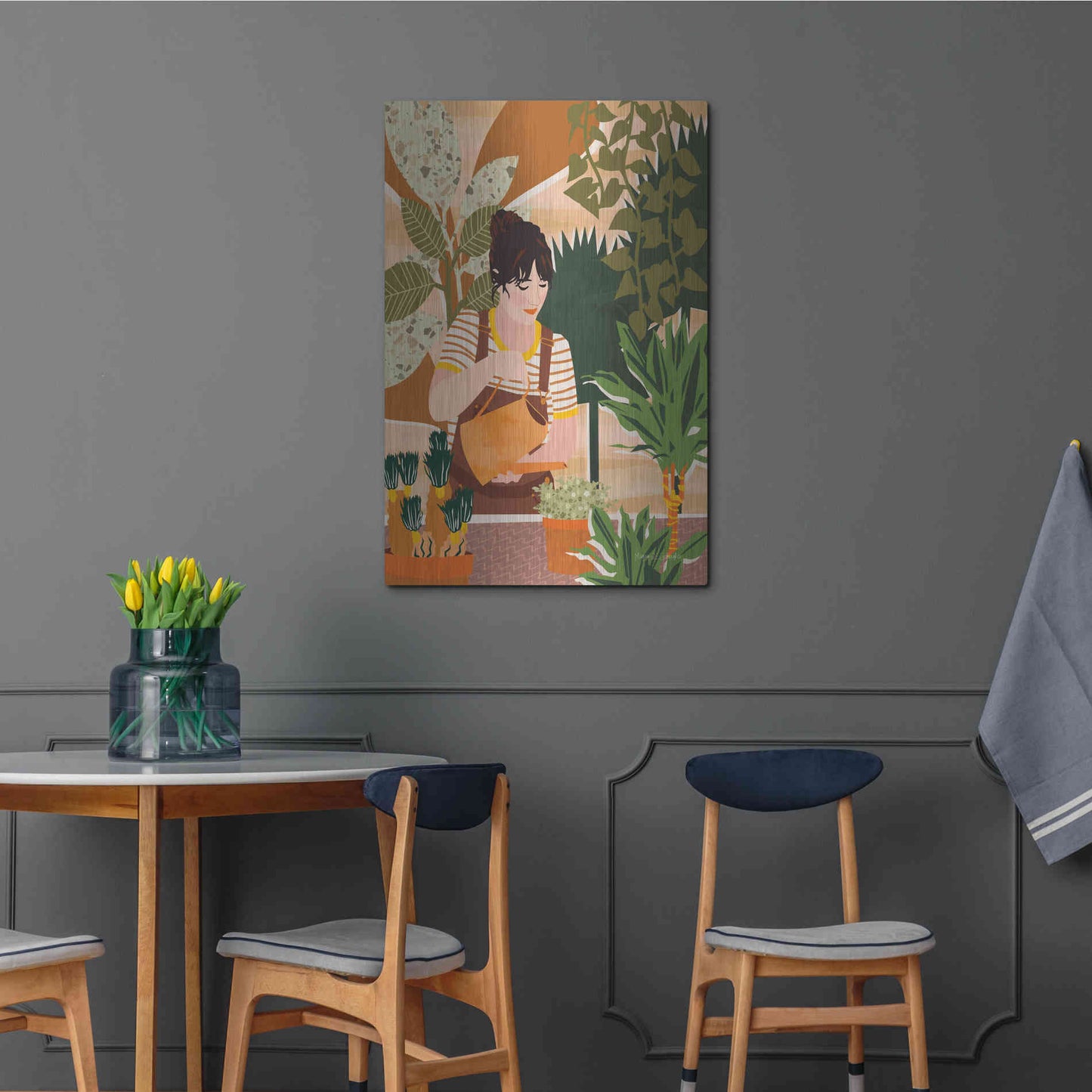 Luxe Metal Art 'A Balanced Self II' by Megan Gallagher, Metal Wall Art,24x36