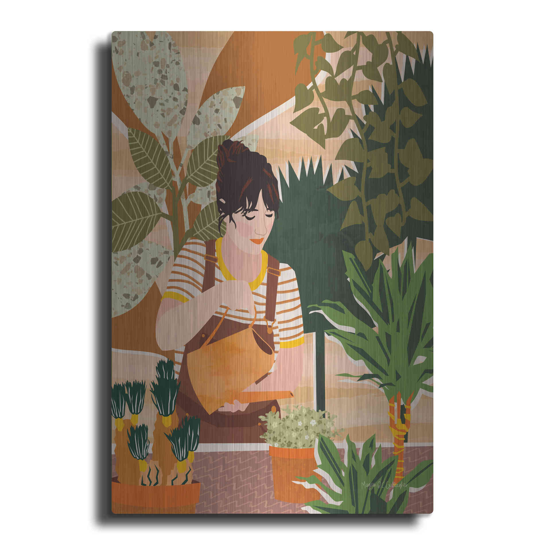 Luxe Metal Art 'A Balanced Self II' by Megan Gallagher, Metal Wall Art