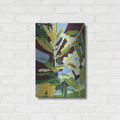 Luxe Metal Art 'Bay Leaf' by Megan Gallagher, Metal Wall Art,16x24