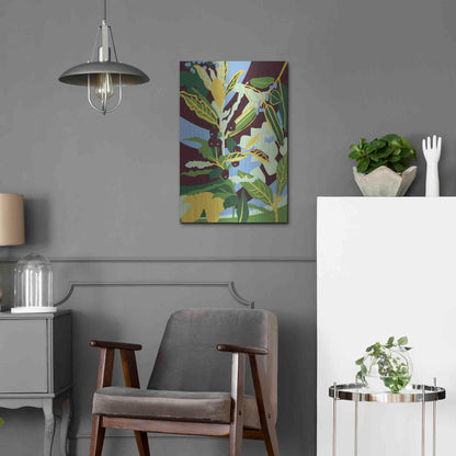 Luxe Metal Art 'Bay Leaf' by Megan Gallagher, Metal Wall Art,16x24