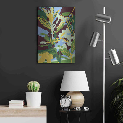 Luxe Metal Art 'Bay Leaf' by Megan Gallagher, Metal Wall Art,16x24