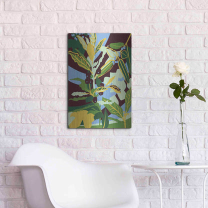 Luxe Metal Art 'Bay Leaf' by Megan Gallagher, Metal Wall Art,16x24