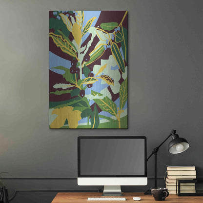 Luxe Metal Art 'Bay Leaf' by Megan Gallagher, Metal Wall Art,24x36