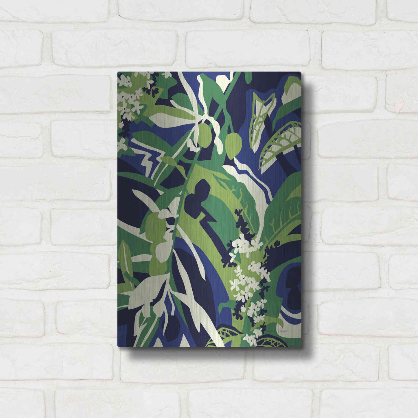 Luxe Metal Art 'Olive Buds' by Megan Gallagher, Metal Wall Art,12x16