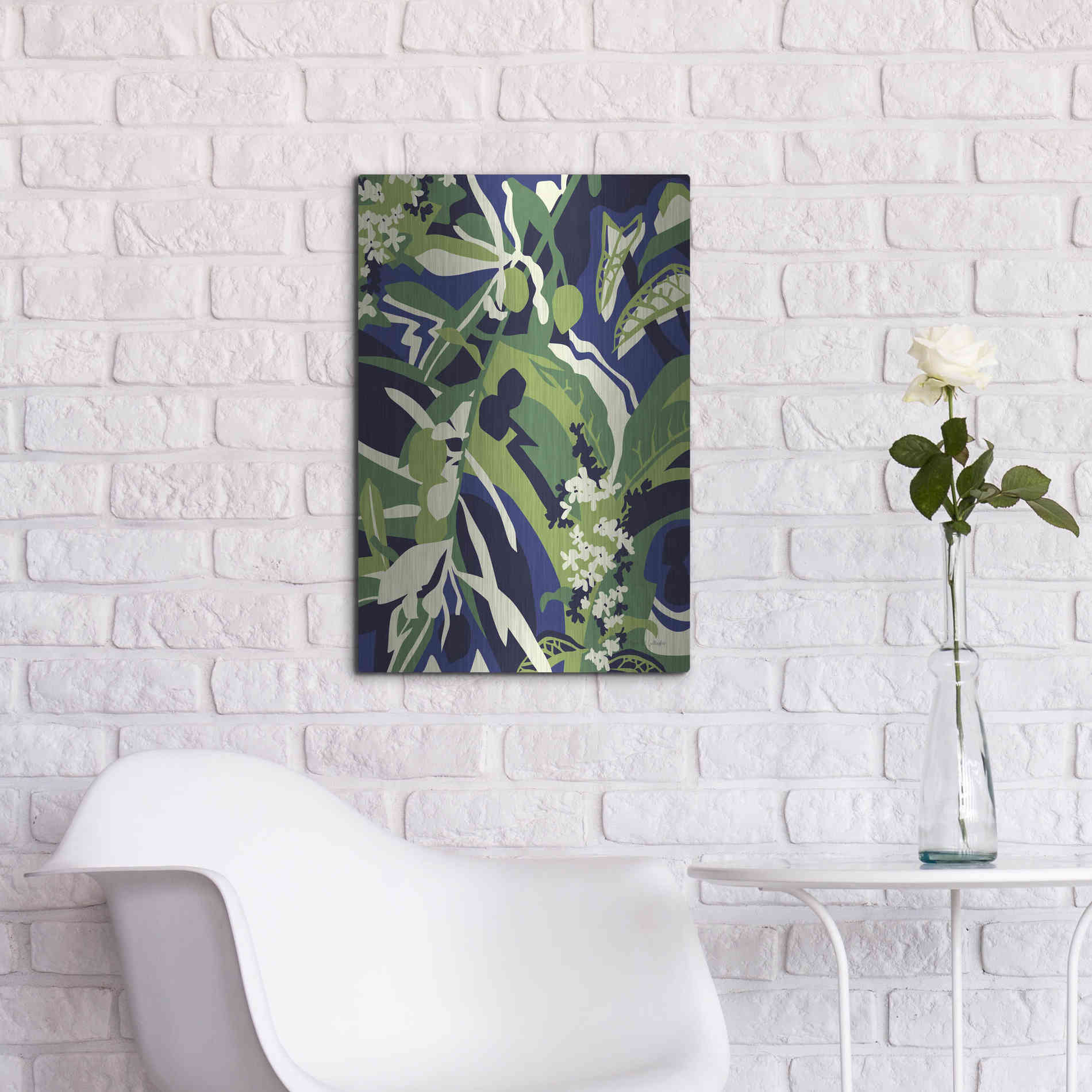 Luxe Metal Art 'Olive Buds' by Megan Gallagher, Metal Wall Art,16x24