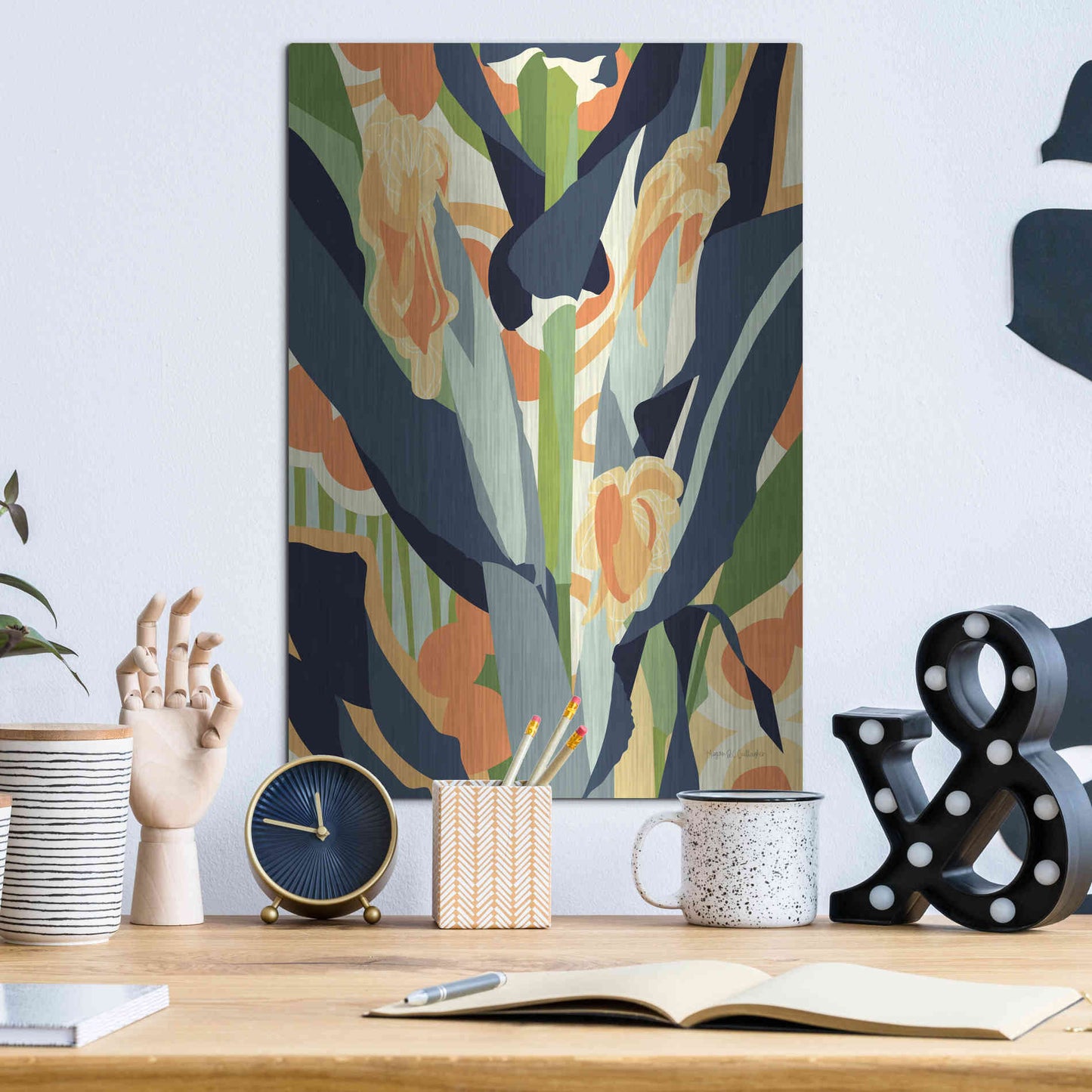 Luxe Metal Art 'Sweet Corn' by Megan Gallagher, Metal Wall Art,12x16