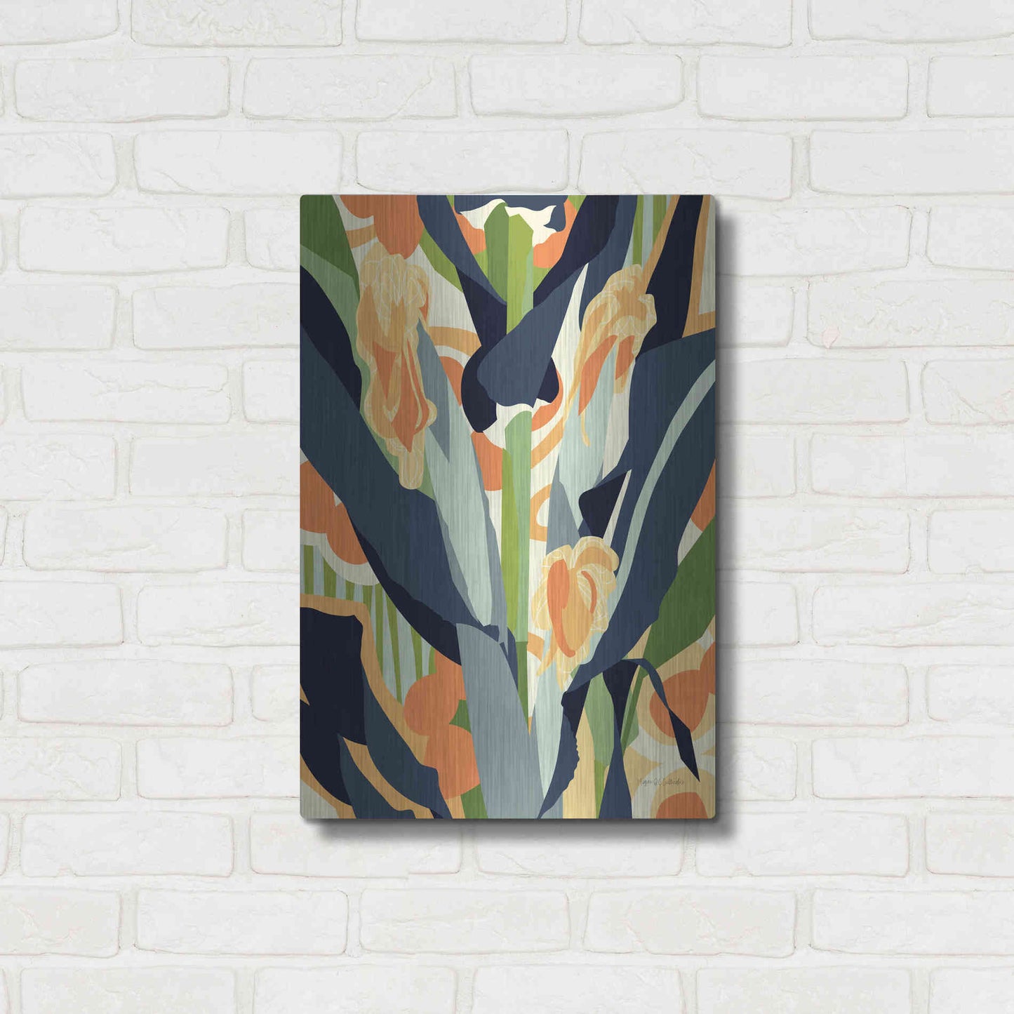 Luxe Metal Art 'Sweet Corn' by Megan Gallagher, Metal Wall Art,16x24