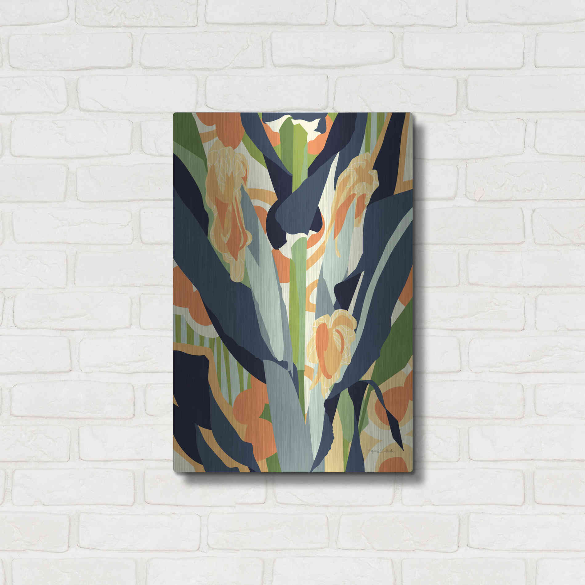 Luxe Metal Art 'Sweet Corn' by Megan Gallagher, Metal Wall Art,16x24