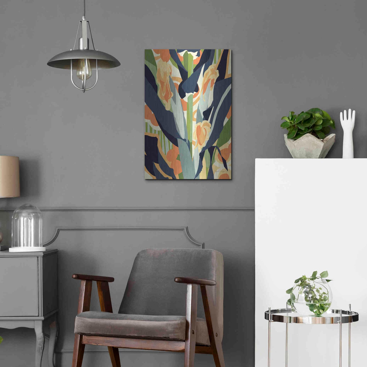 Luxe Metal Art 'Sweet Corn' by Megan Gallagher, Metal Wall Art,16x24