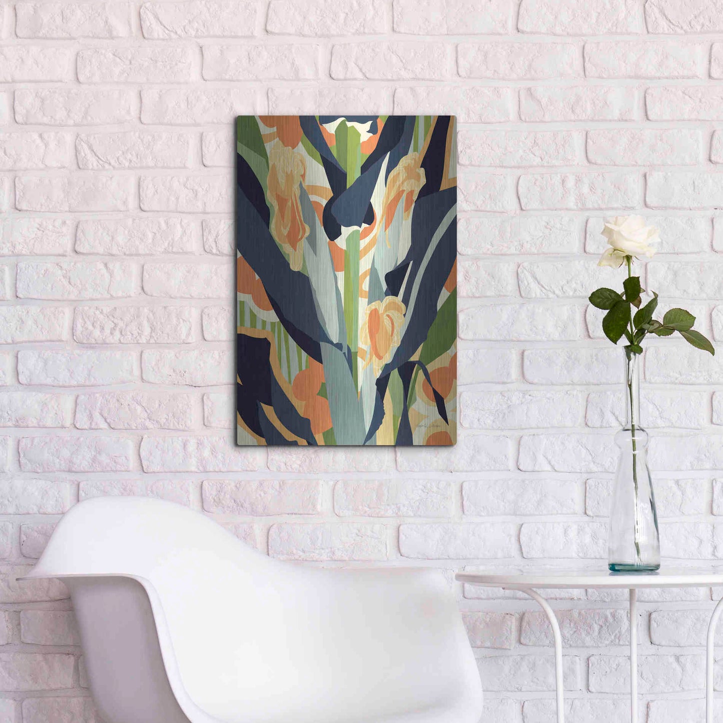 Luxe Metal Art 'Sweet Corn' by Megan Gallagher, Metal Wall Art,16x24