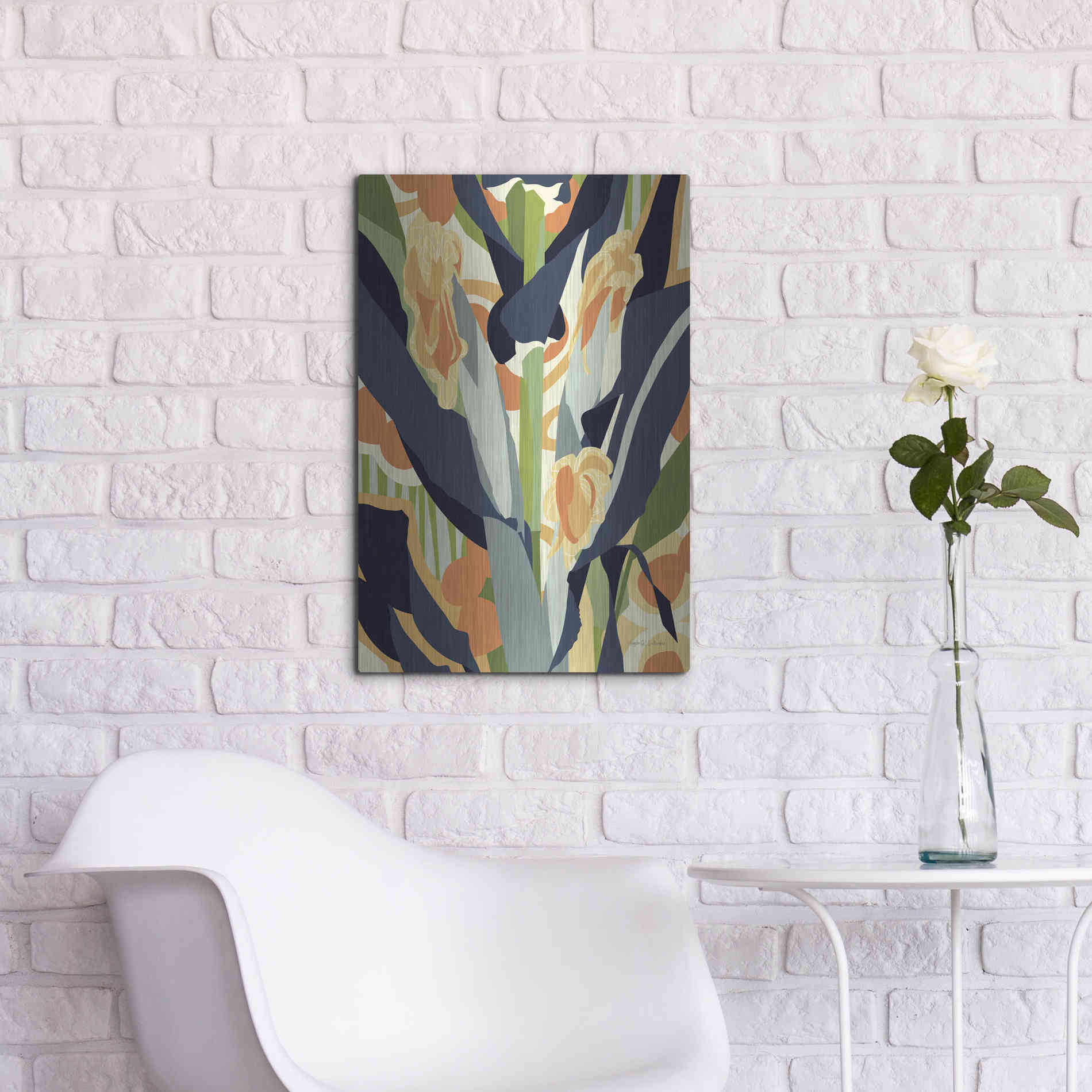 Luxe Metal Art 'Sweet Corn' by Megan Gallagher, Metal Wall Art,16x24